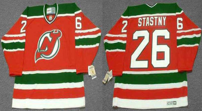 2019 Men New Jersey Devils #26 Stastny red CCM NHL jerseys
